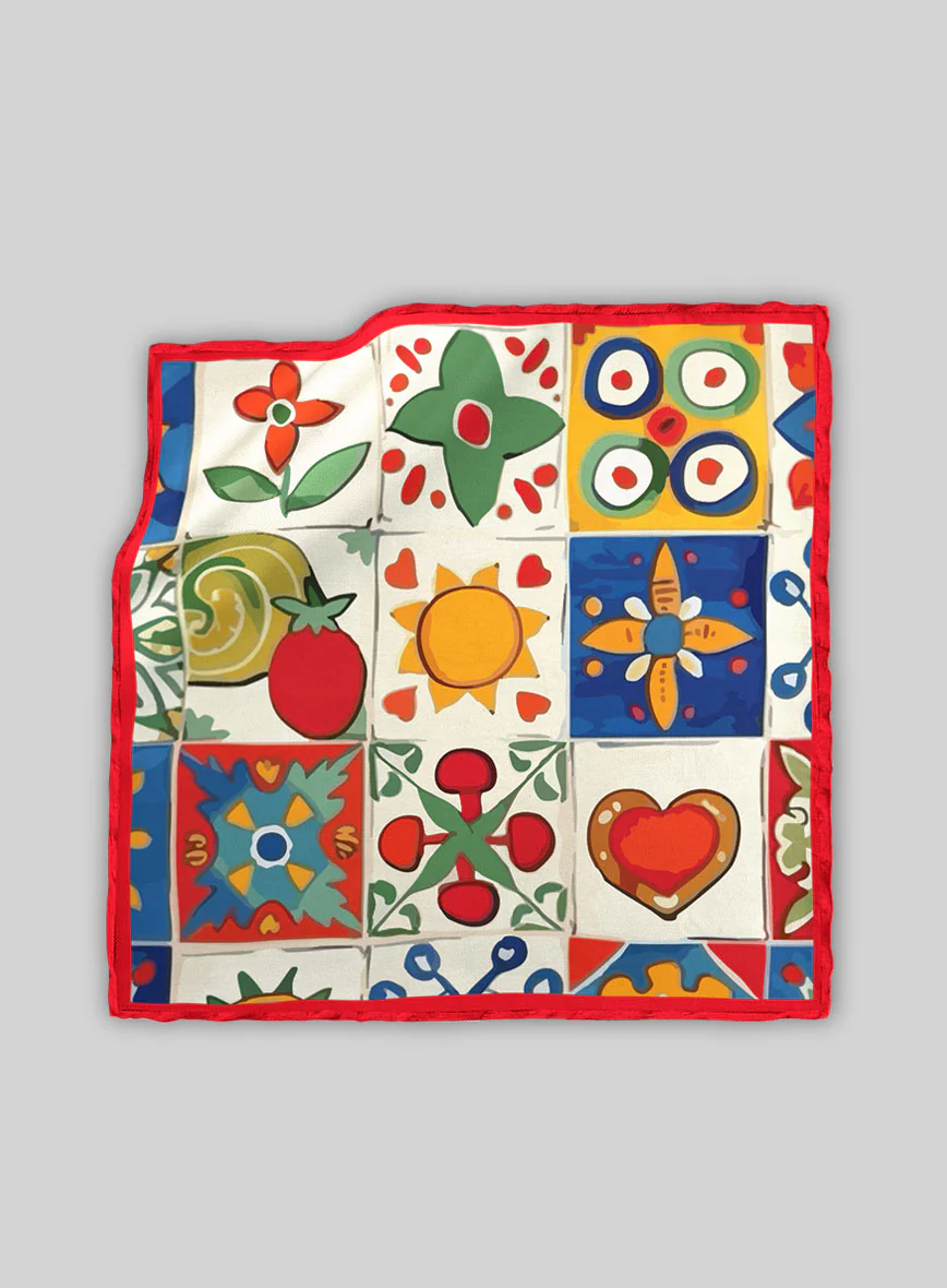Pomelina Silk Pocket Square