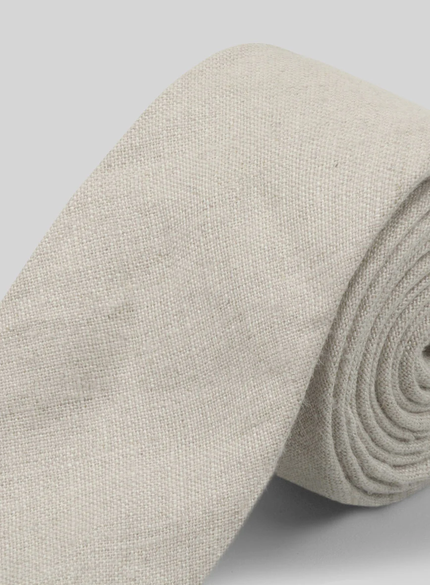 Linen Tie - Barn Beige - Image 3