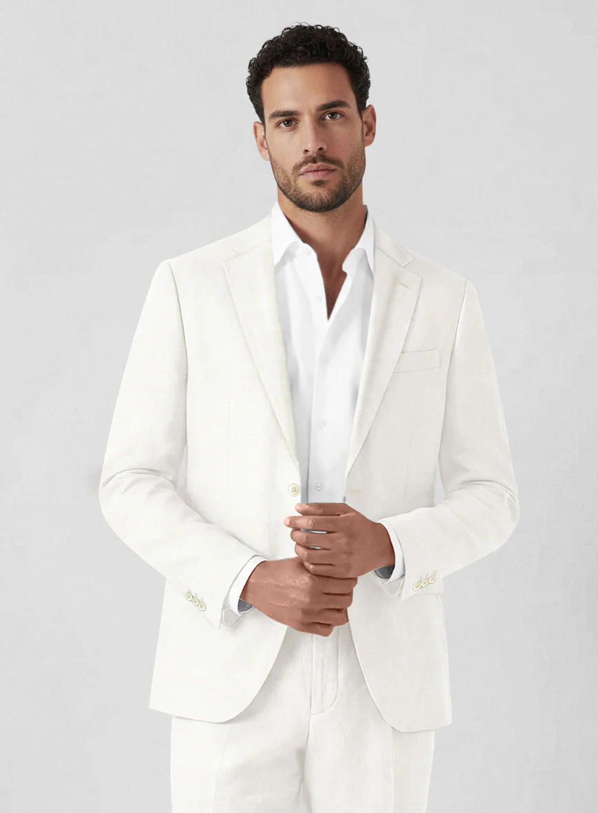 Natural Linen Suit - Image 3