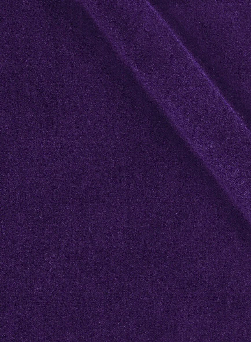 Purple Velvet Tuxedo Jacket - Image 3
