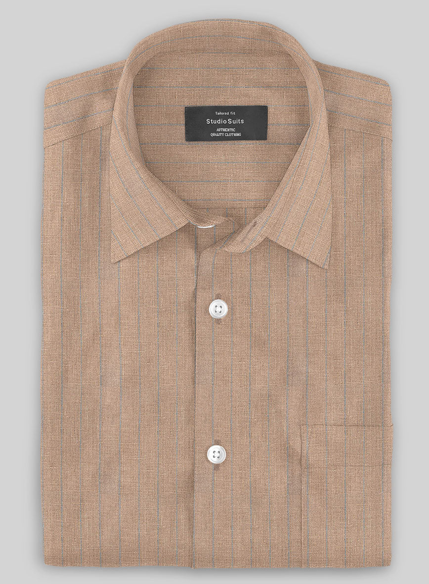 Quicksand Stripe Linen Shirt