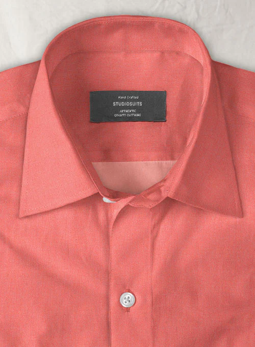 Red Luxury Twill Shirt - Image 2
