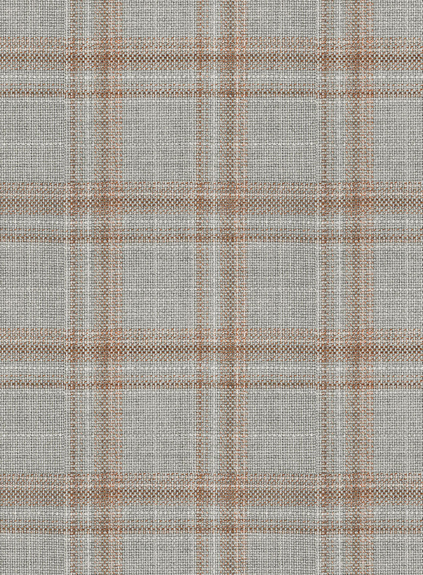 Reda Agodi Beige Checks Wool Jacket - Image 3