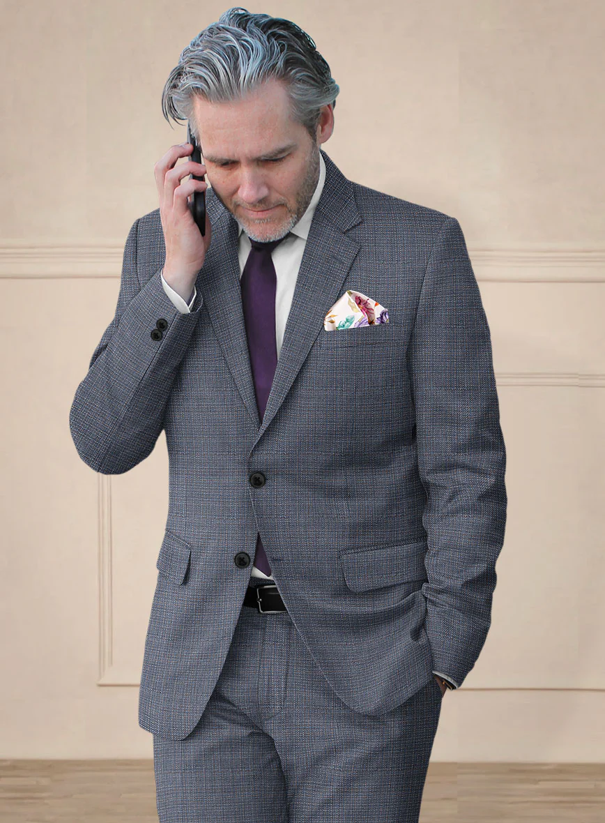 Reda Arijo Blue Wool Jacket - Image 2