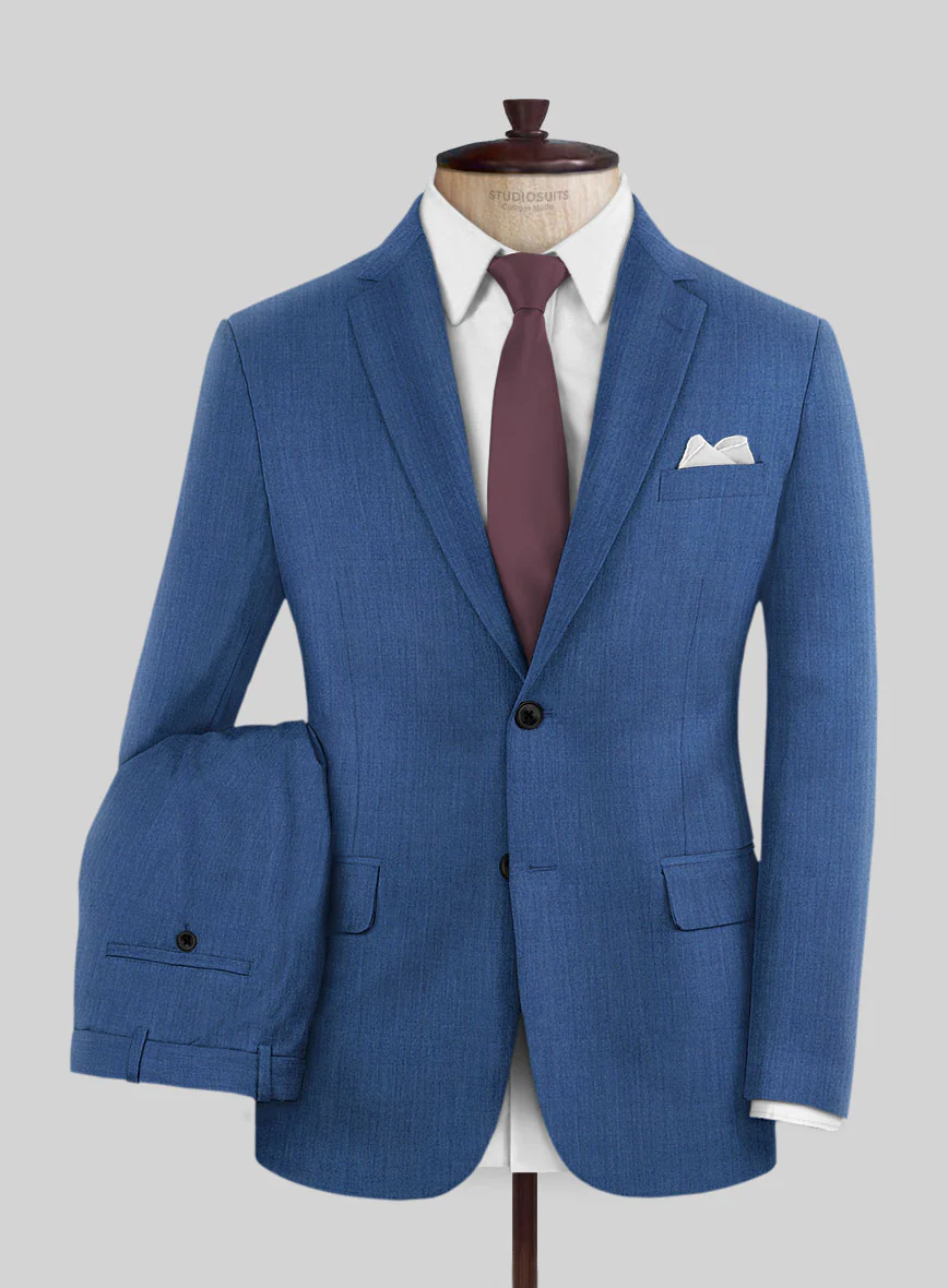 Reda Artic Blue Wool Suit - Image 2