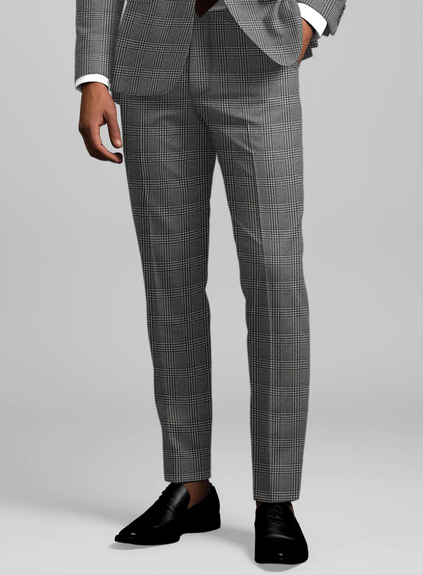 Reda Azelo Gray Checks Wool Suit - Image 6