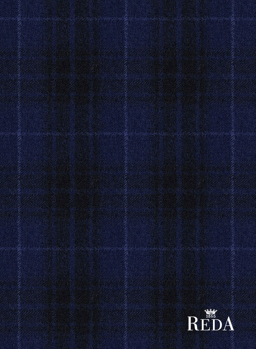 Reda Ballio Blue Checks Wool Suit - Image 8