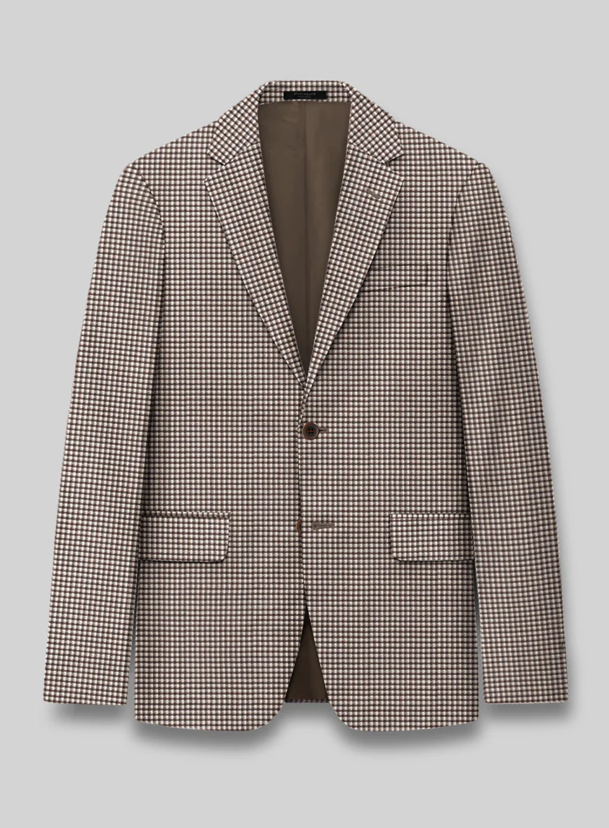 Reda Beltra Brown Checks Wool Suit - Image 2