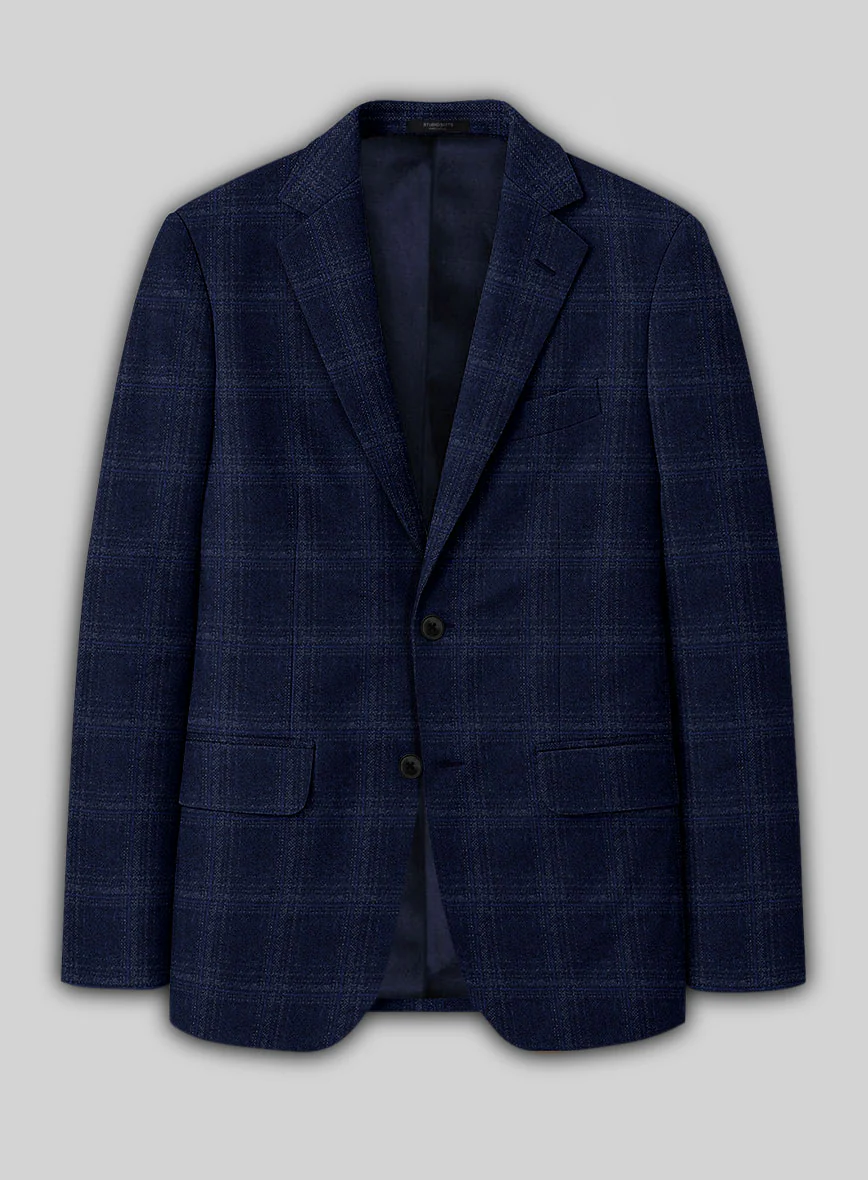 Reda Berato Blue Checks Wool Suit - Image 4
