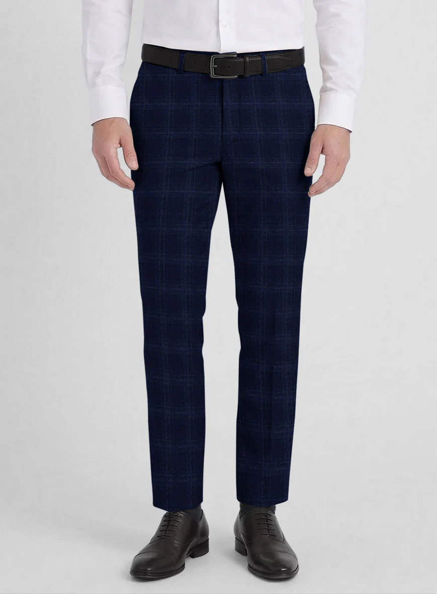 Reda Berato Blue Checks Wool Suit - Image 6