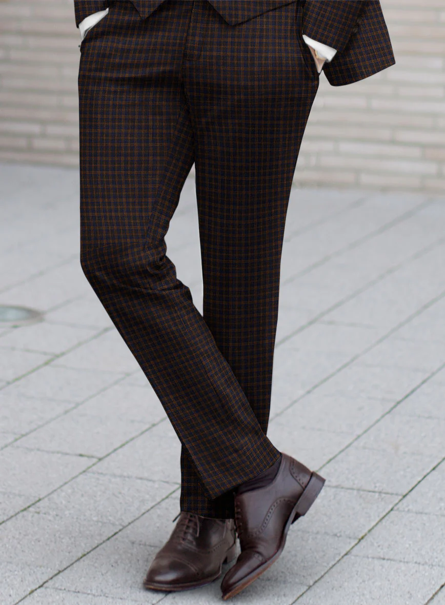 Reda Bistre Checks Wool Suit - Image 5