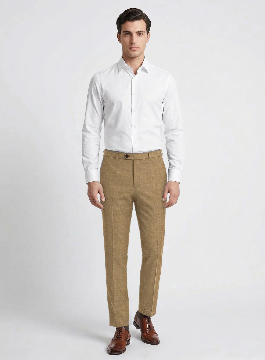 Reda British Khaki Wool Pants - Image 3