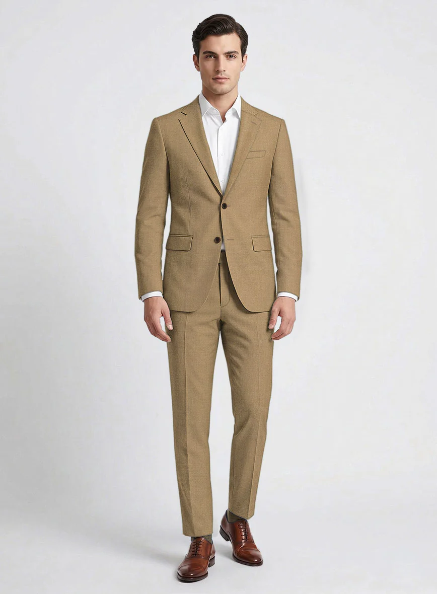 Reda British Khaki Wool Suit