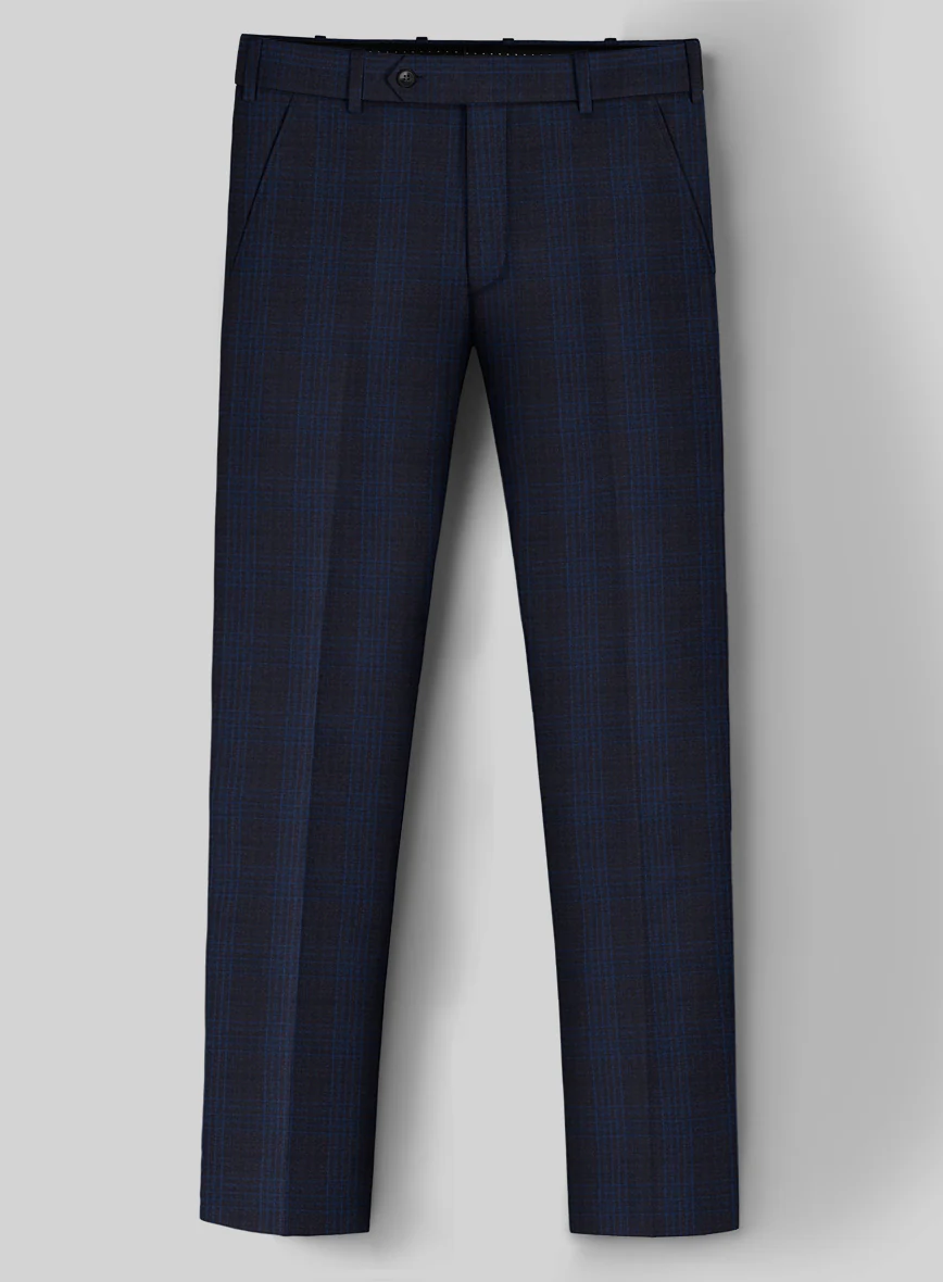 Reda Carli Blue Checks Wool Suit - Image 5