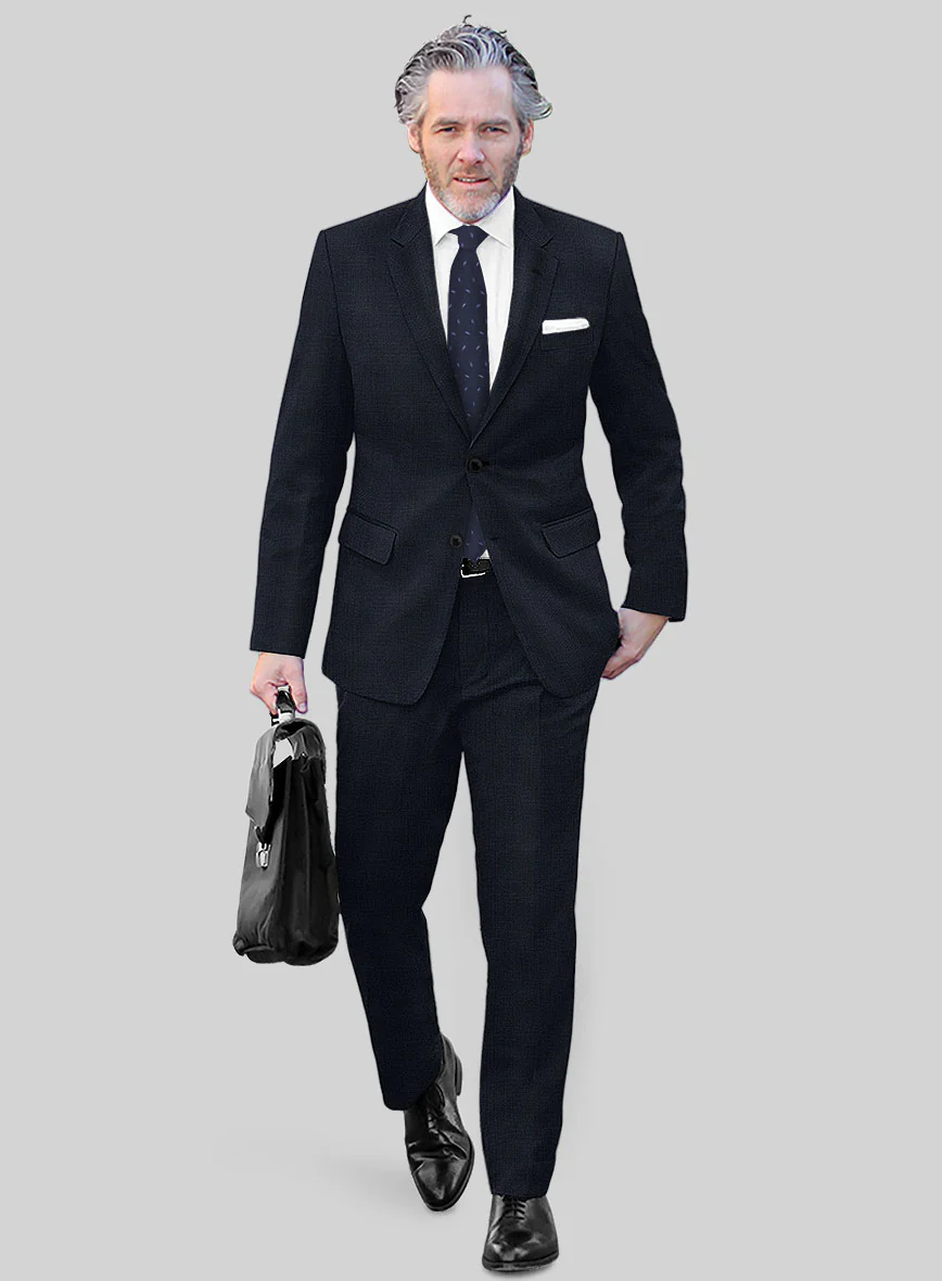 Reda Cashmere Blue Prince Of Wales Wool Suit - Image 2