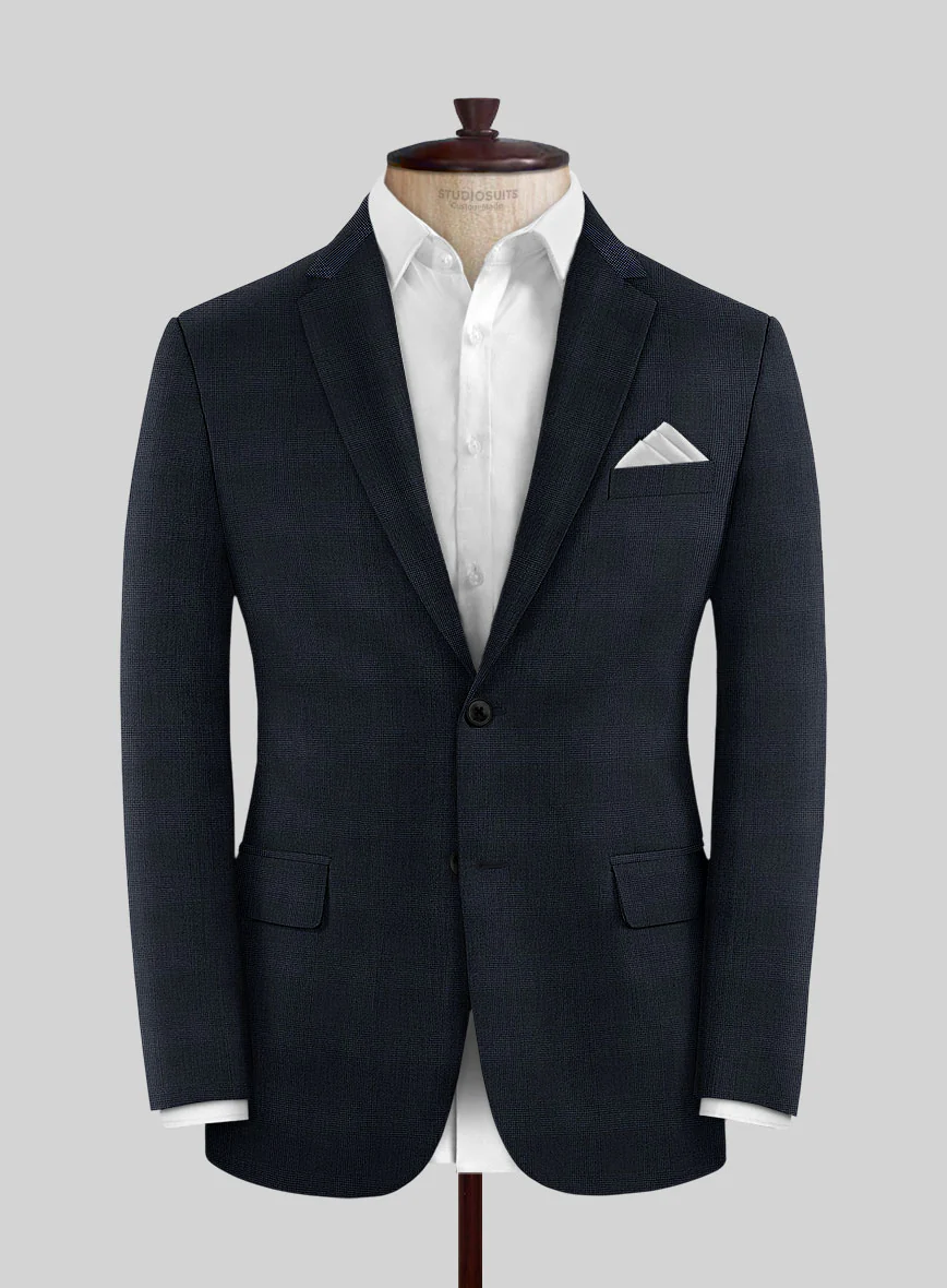 Reda Cashmere Blue Prince Of Wales Wool Suit - Image 3
