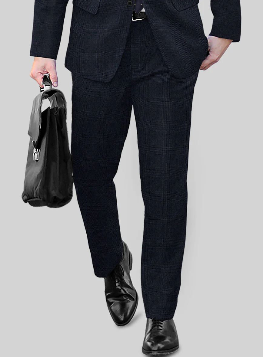 Reda Cashmere Blue Prince Of Wales Wool Suit - Image 6