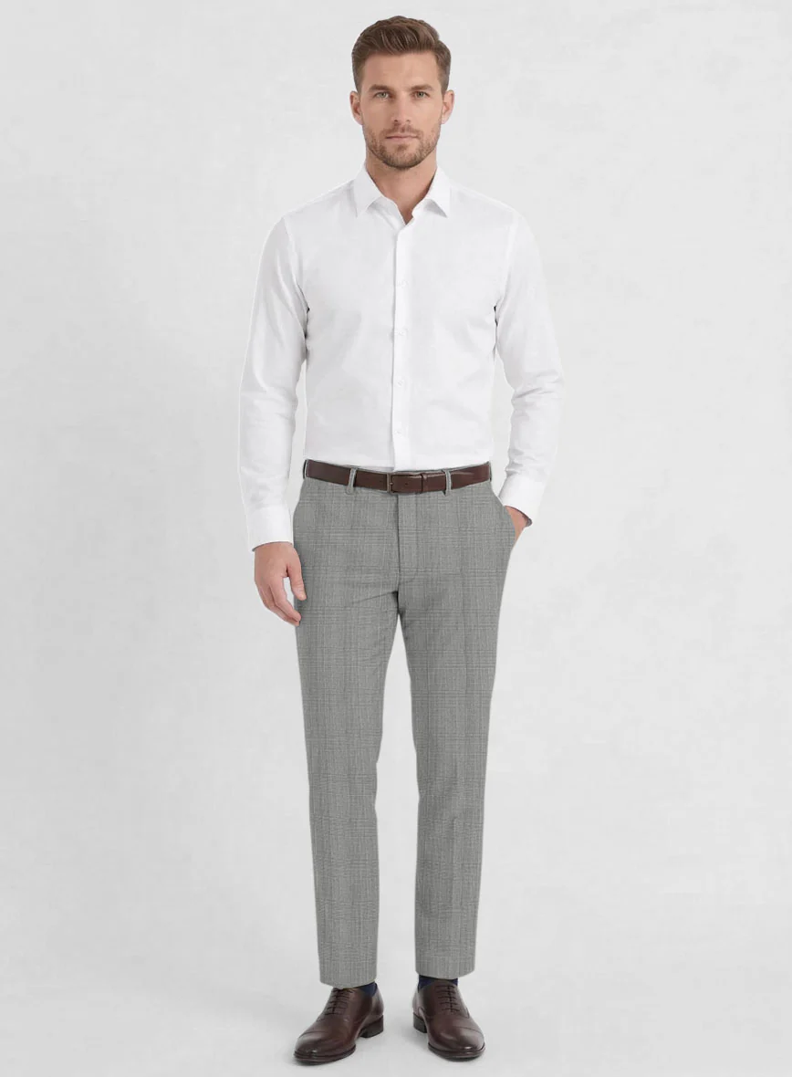 Reda Cashmere BW Prince Of Wales Wool Pants - Image 3