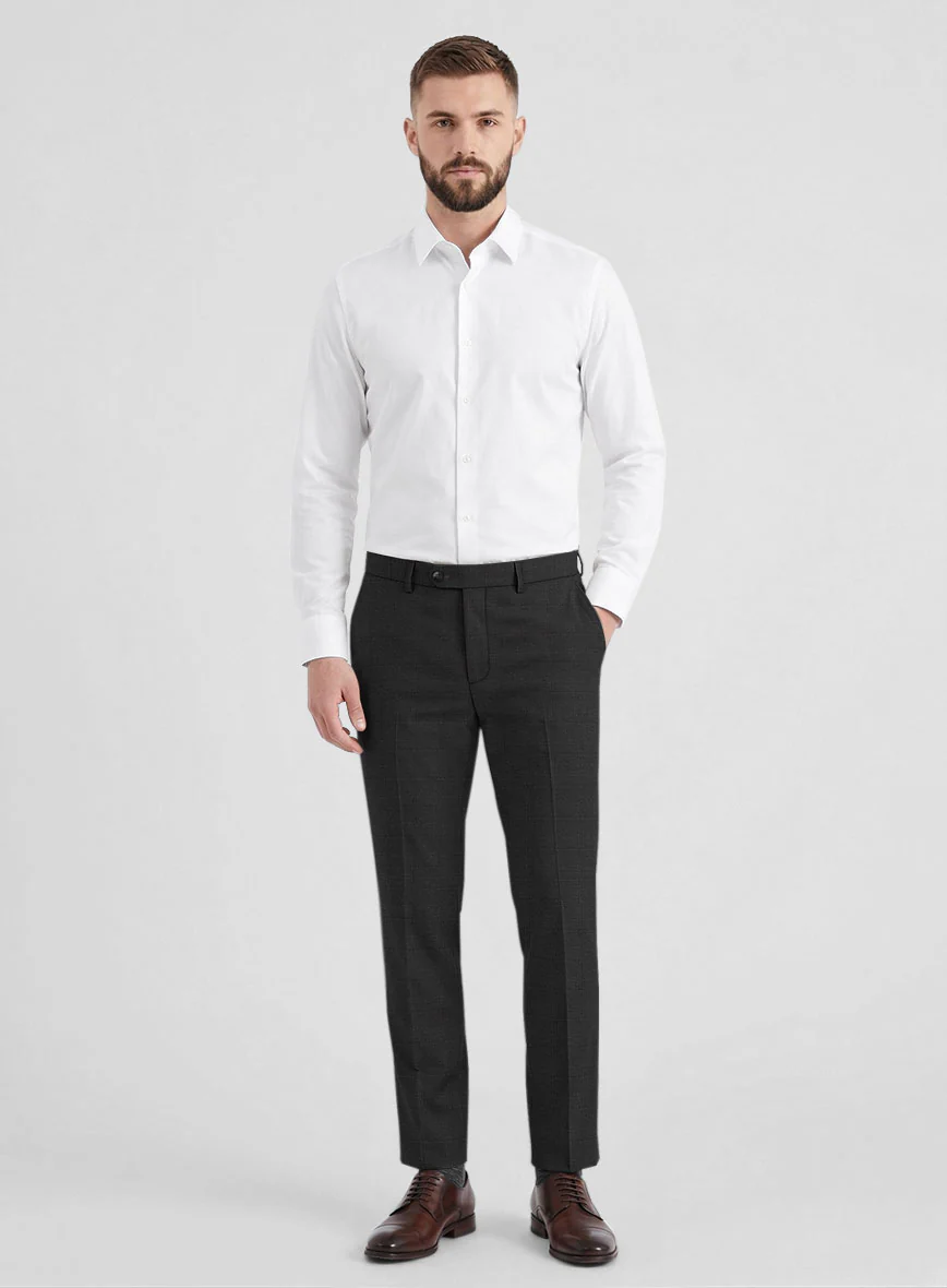 Reda Cashmere Dark Gray Windowpane Wool Suit - Image 5