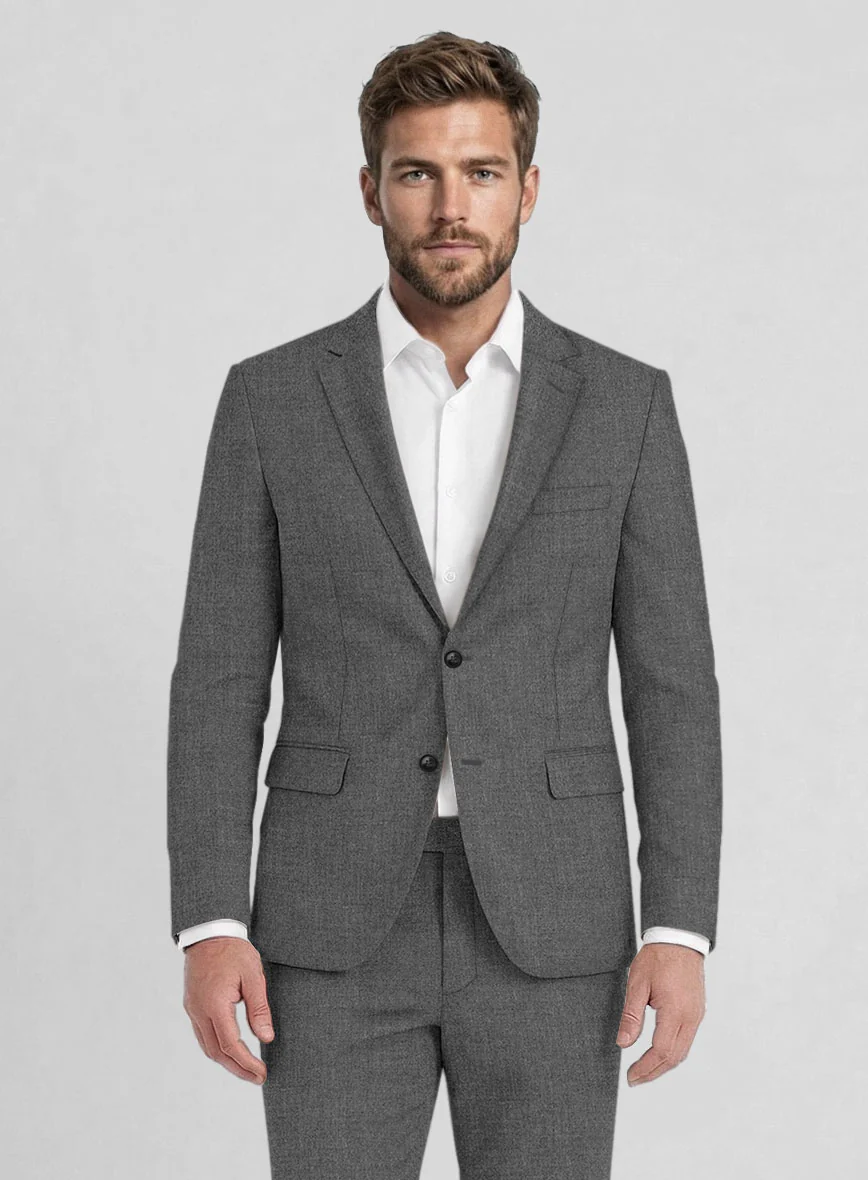 Reda Cashmere Mid Gray Wool Suit - Image 4