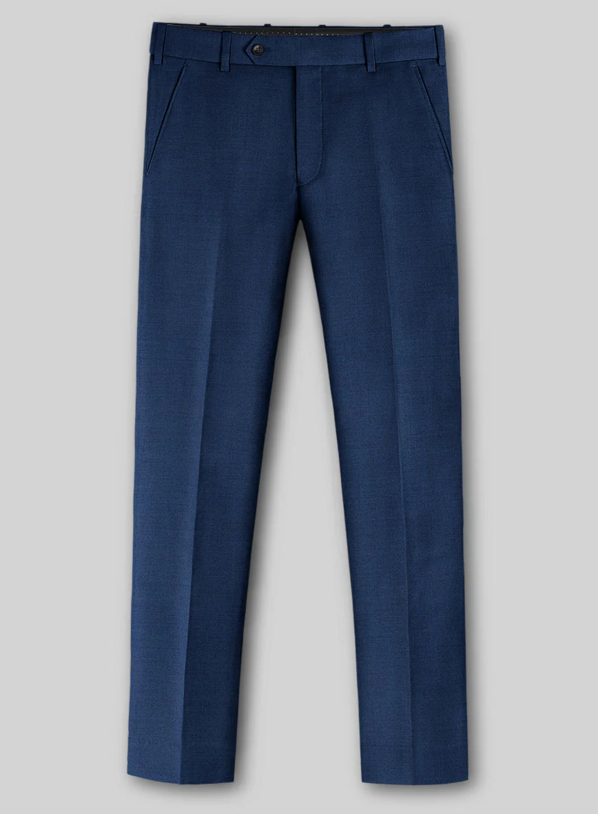 Reda Cobalt Blue Wool Pants - Image 2