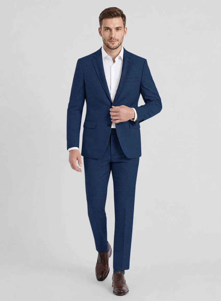 Reda Cobalt Blue Wool Suit