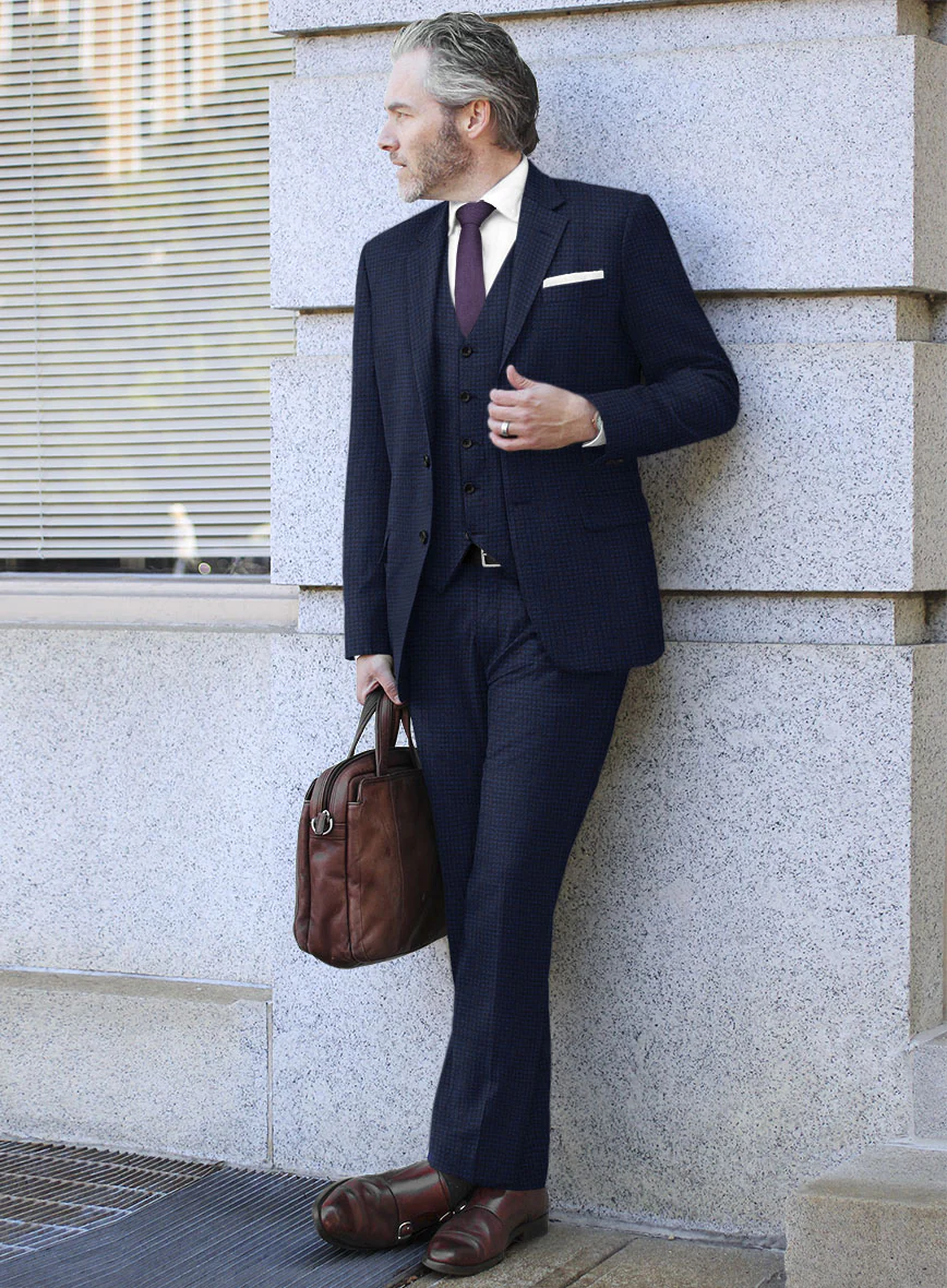 Reda Dalma Blue Wool Suit - Image 2
