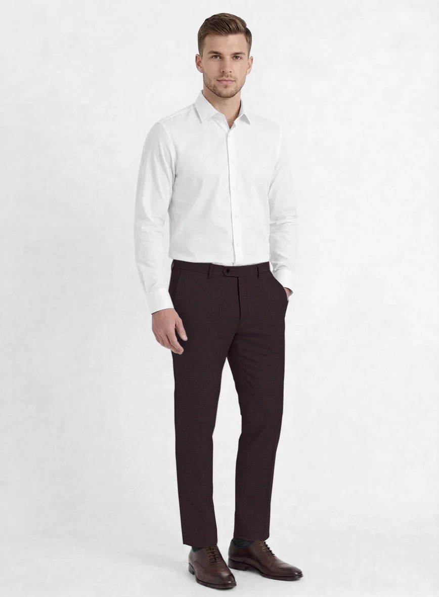 Reda Dark Wine Wool Suit - Image 7