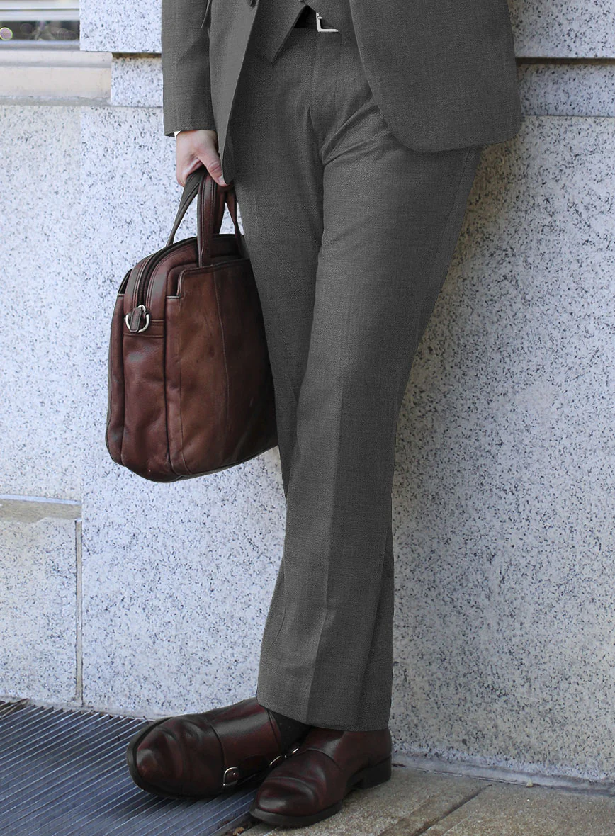 Reda Denim Gray Wool Pants - Image 2