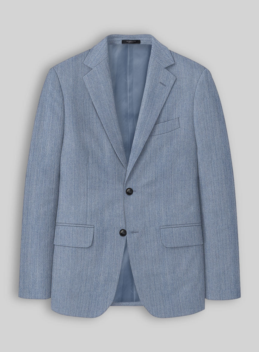 Reda Denim Light Blue Wool Suit - Image 3