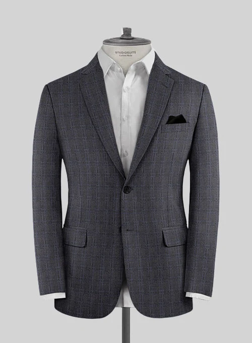 Reda Derta Gray Wool Jacket