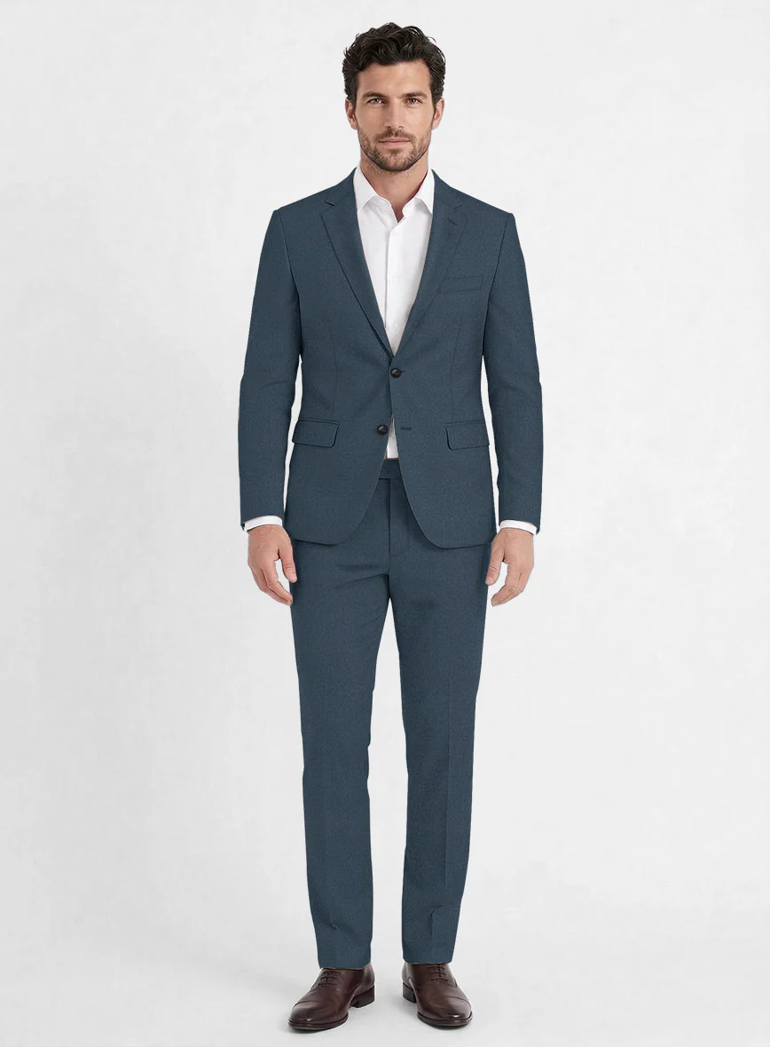Reda Ebony Blue Wool Suit