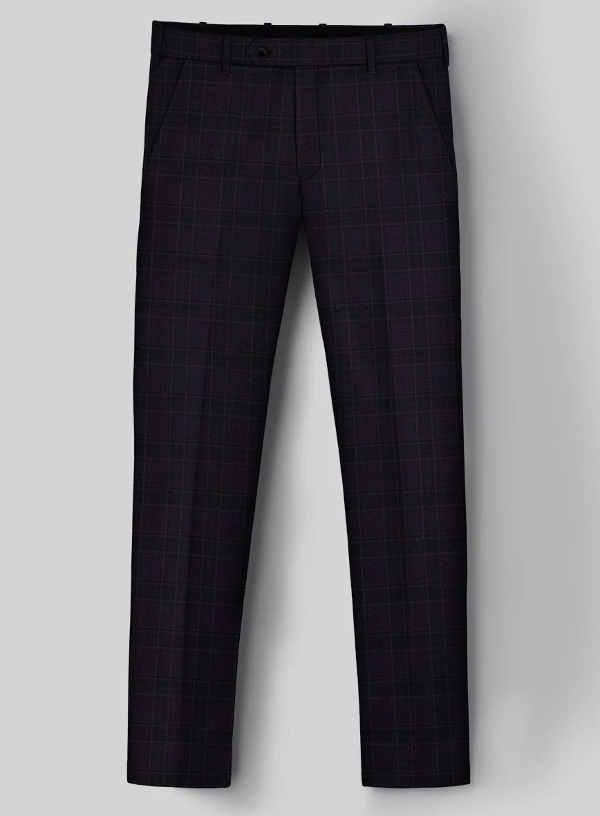 Reda Eralto Purple Checks Wool Suit - Image 4