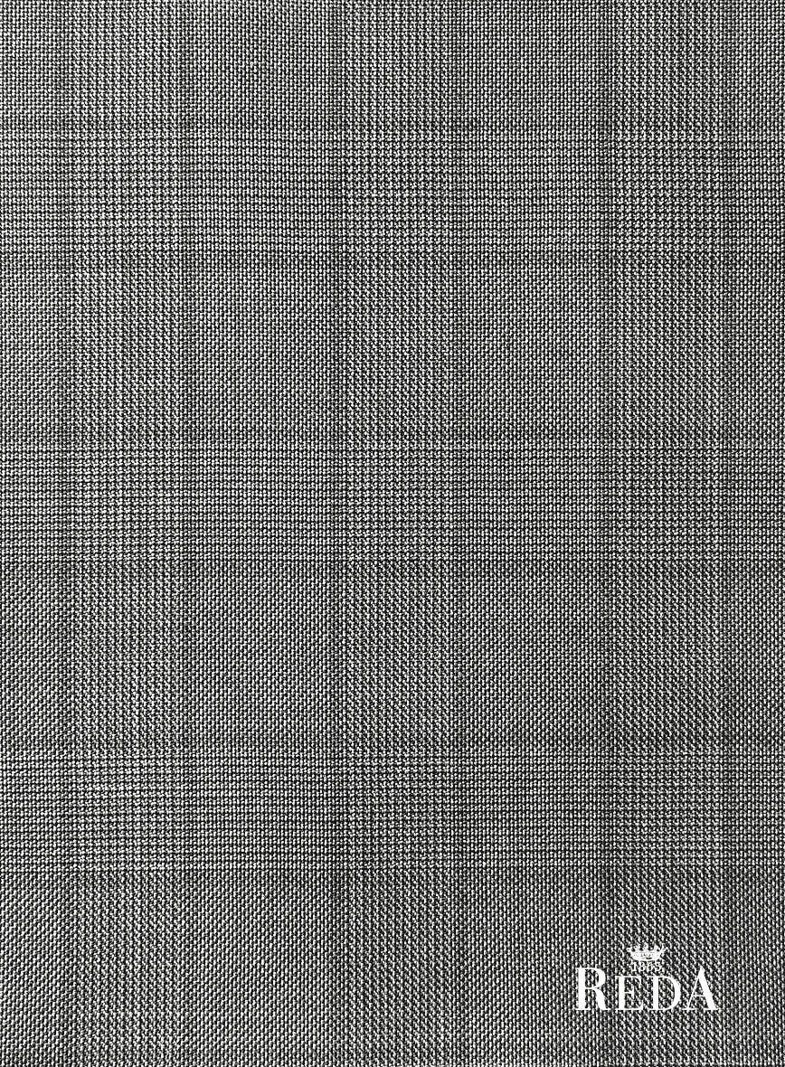 Reda Erlon Gray Checks Wool Pants - Image 3