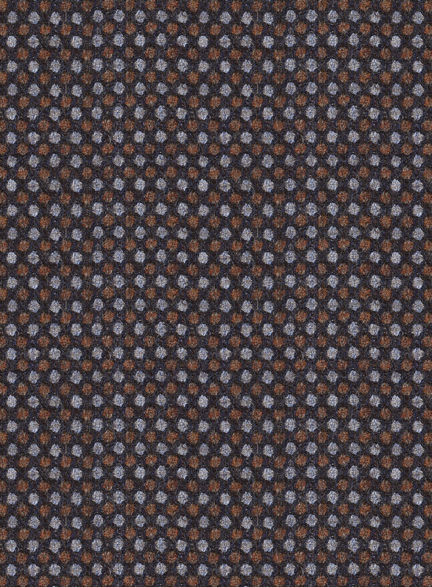 Reda Filibe Honey Comb Brown Wool Jacket - Image 2