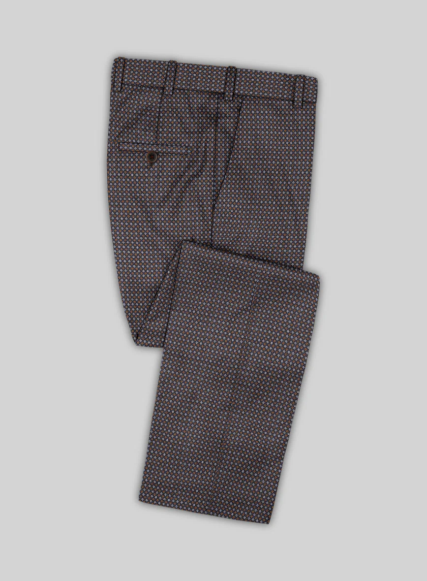 Reda Filibe Honey Comb Brown Wool Suit - Image 5