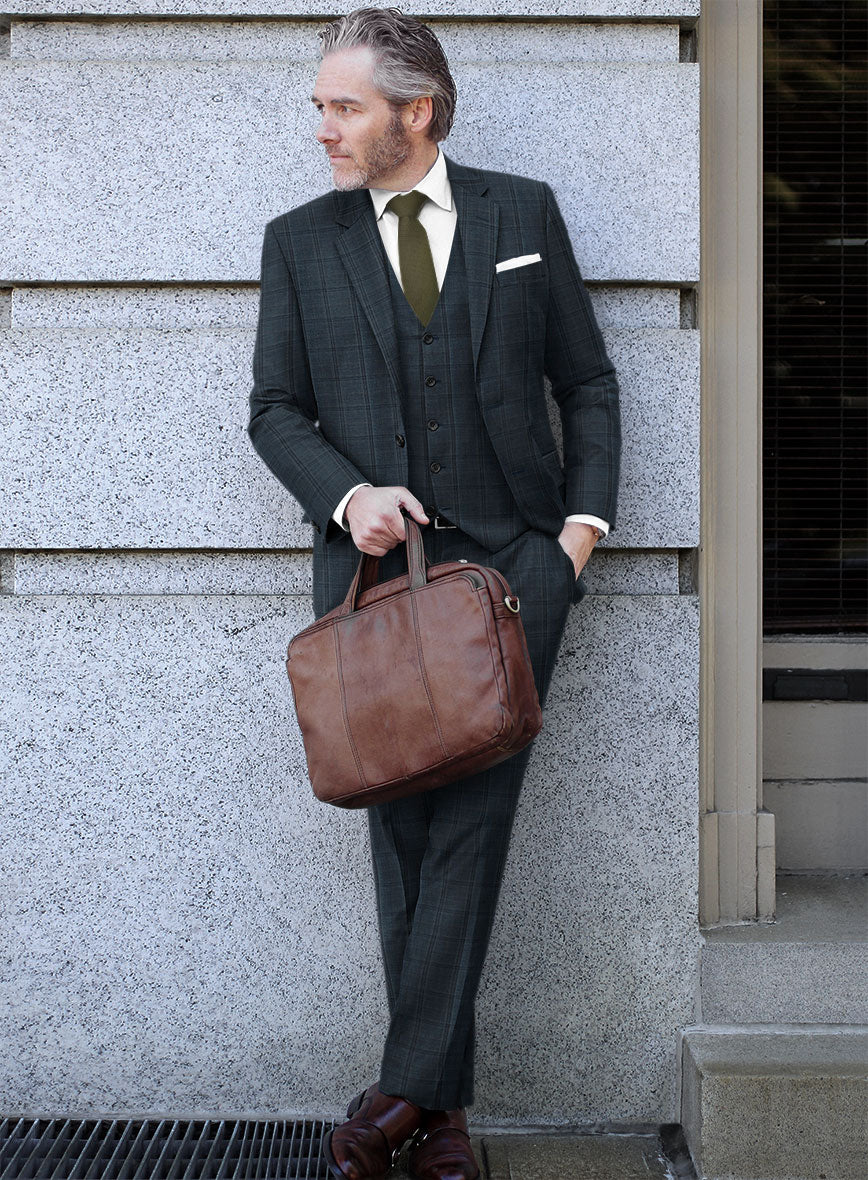 Reda Firefly Blue Checks Wool Suit - Image 2