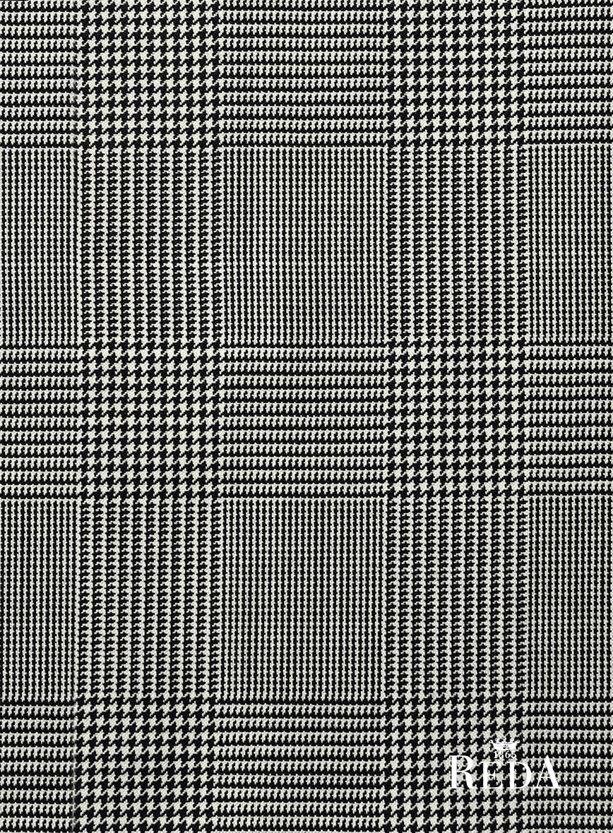 Reda Fivaro Black Checks Wool Suit - Image 9