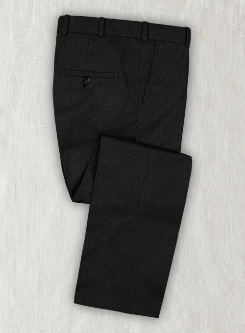Reda Flannel Black Wool Suit - Image 4