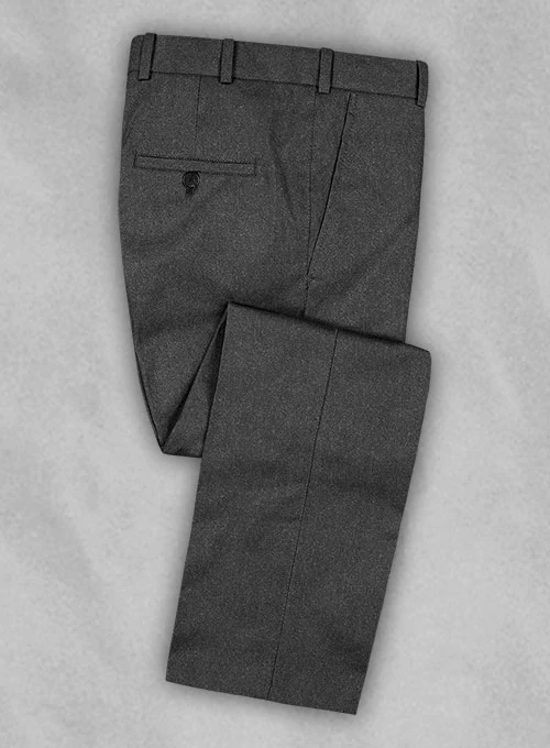 Reda Flannel Charcoal Wool Suit - Image 4