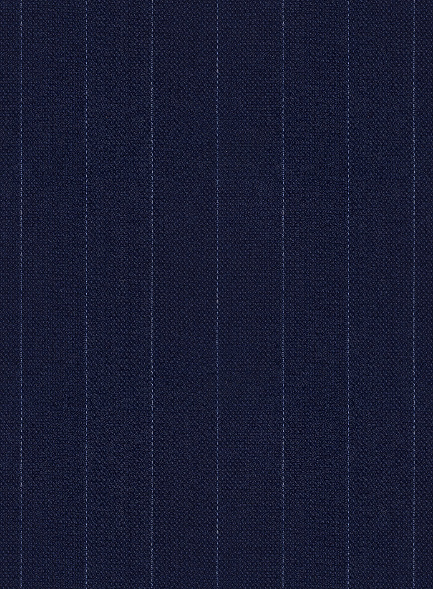 Reda Flexo Blue Stripe Wool Jacket - Image 3