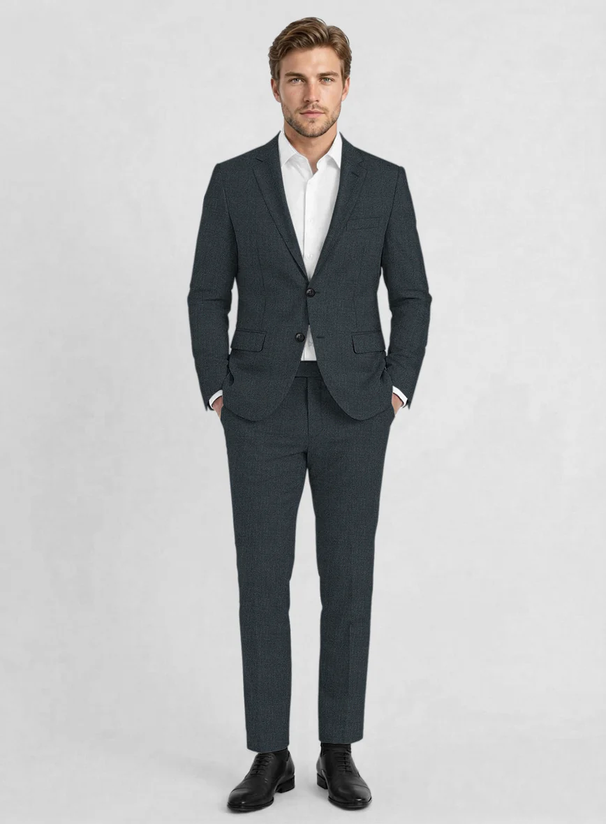 Reda Flexo Cosmic Blue Wool Suit