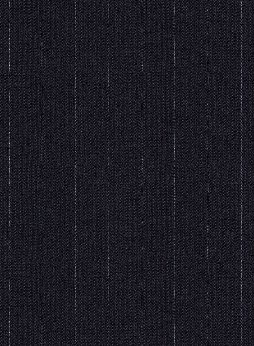 Reda Flexo Dark Blue Stripe Wool Jacket - Image 3