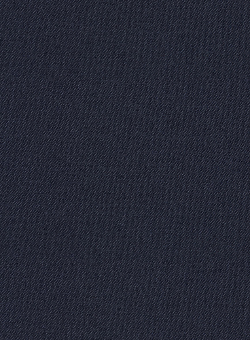 Reda Flexo Dark Midnight Blue Wool Pants - Image 4