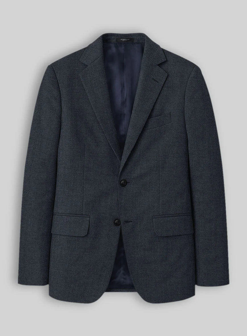 Reda Flexo Regal Blue Wool Jacket
