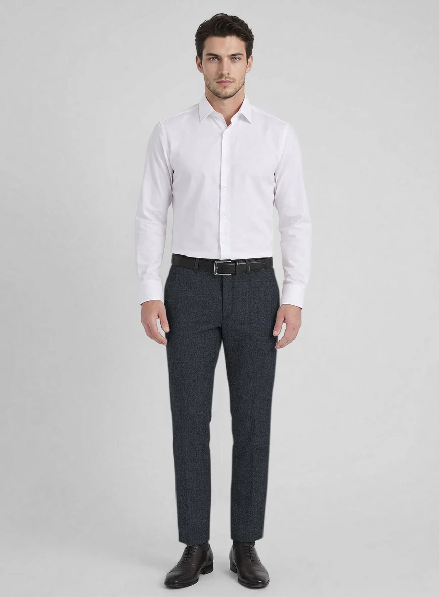 Reda Flexo Regal Blue Wool Pants - Image 3