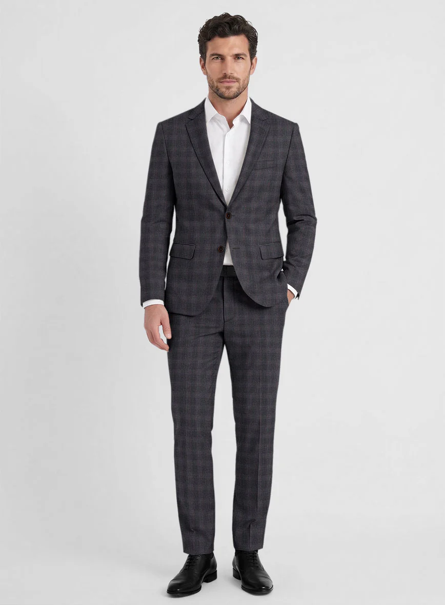 Reda Gelco Brown Wool Suit