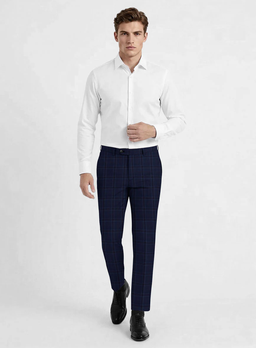 Reda Gulf Blue Checks Wool Suit - Image 7