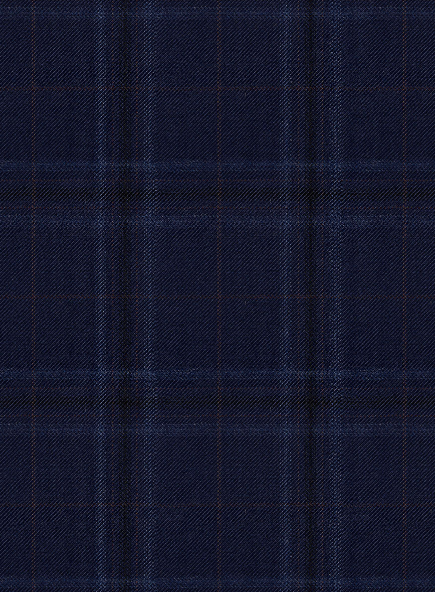 Reda Gulf Blue Checks Wool Suit - Image 8