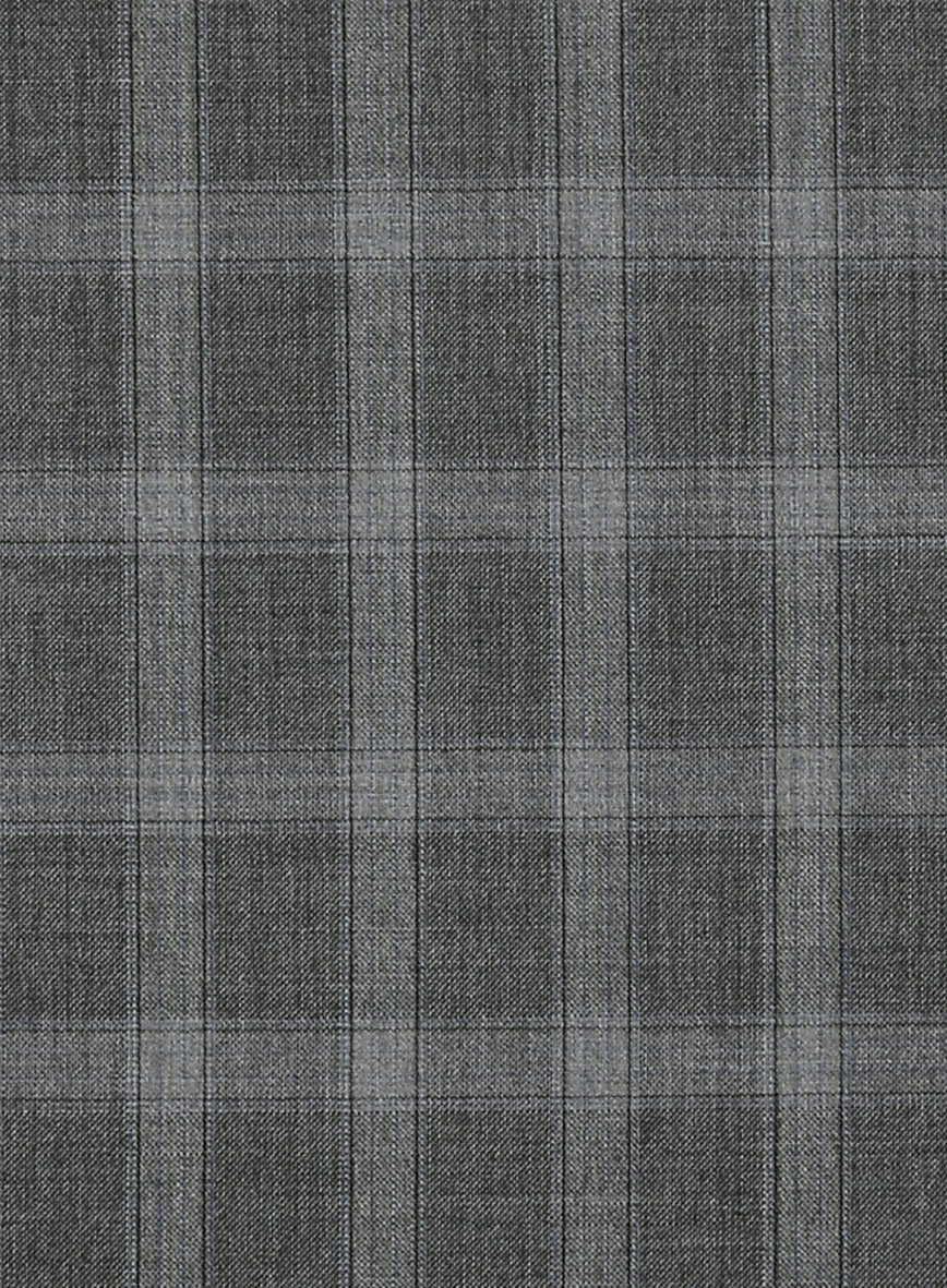 Reda Hirso Gray Wool Pants - Image 2